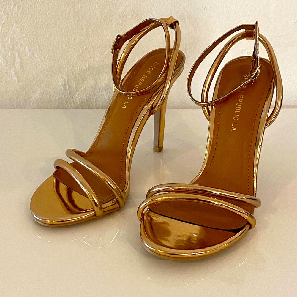 Rose Gold Sandal Heels